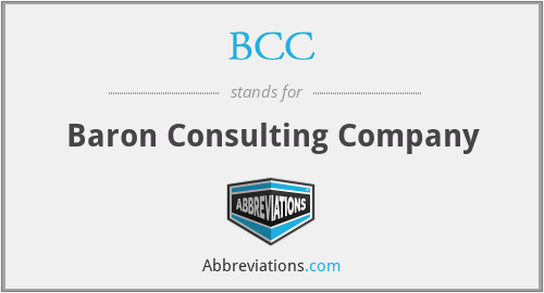 What is the abbreviation for baron consulting company?
